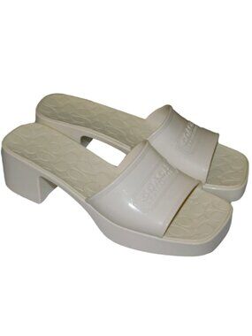 Coach Scarlett Rubber Block Heel Sandals